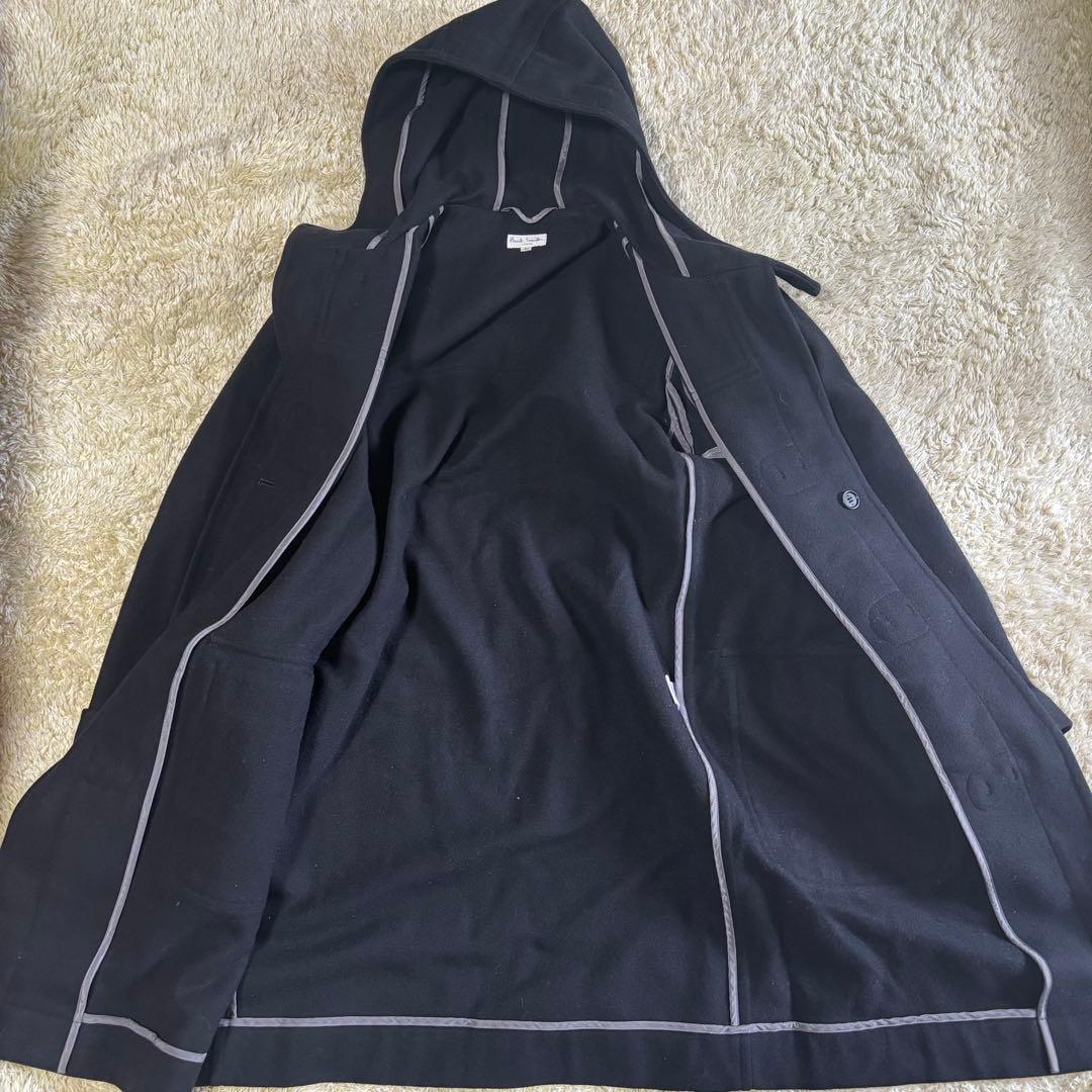 【美品】ポールスミス ダッフルコート 黒　メンズ サイズL