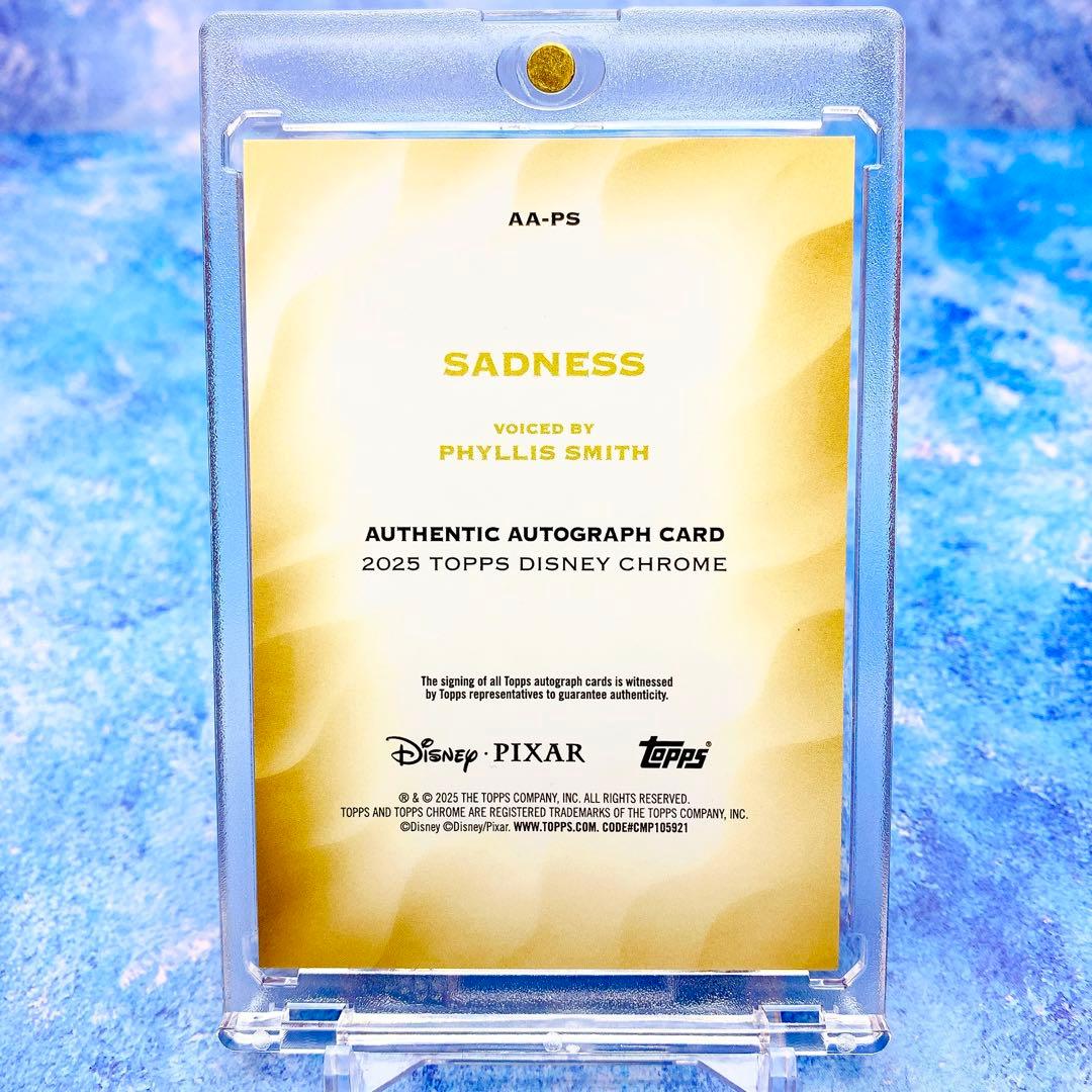 99シリ【カナシミ】直筆サイン　インサイドヘッド　TOPPS　Disney