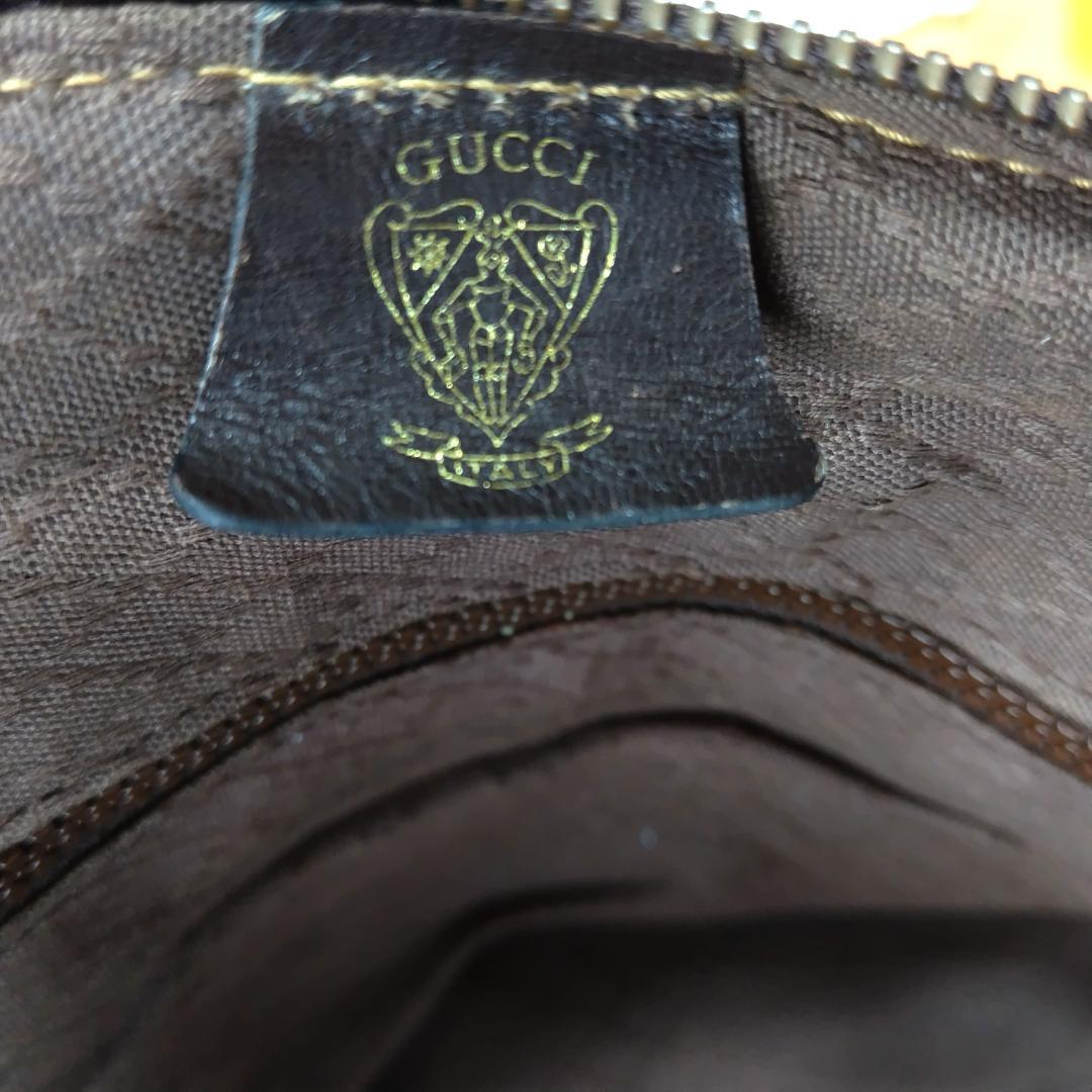 グッチ ボストンバッグ gg柄 スエード ブラウン 大容量 旅行カバン