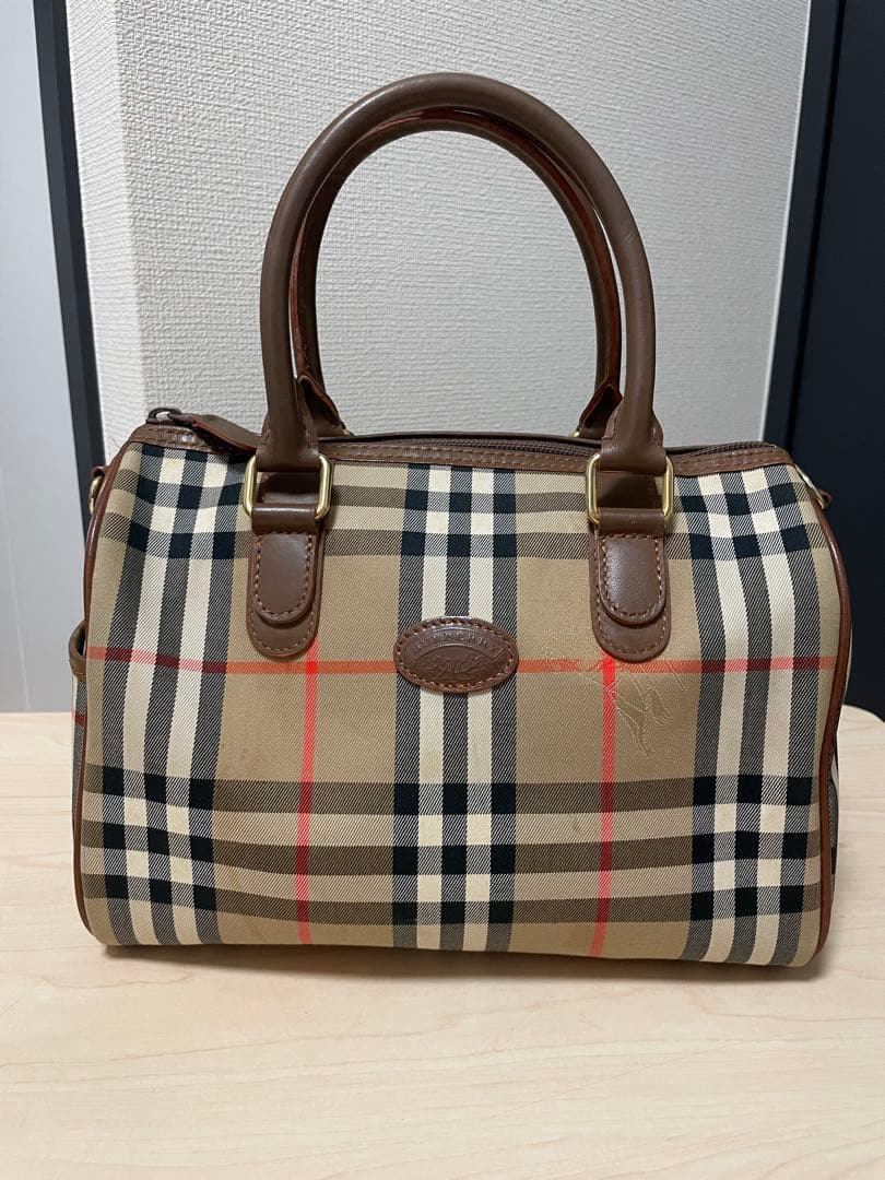 Burberry ノバチェックミニボストンバッグ