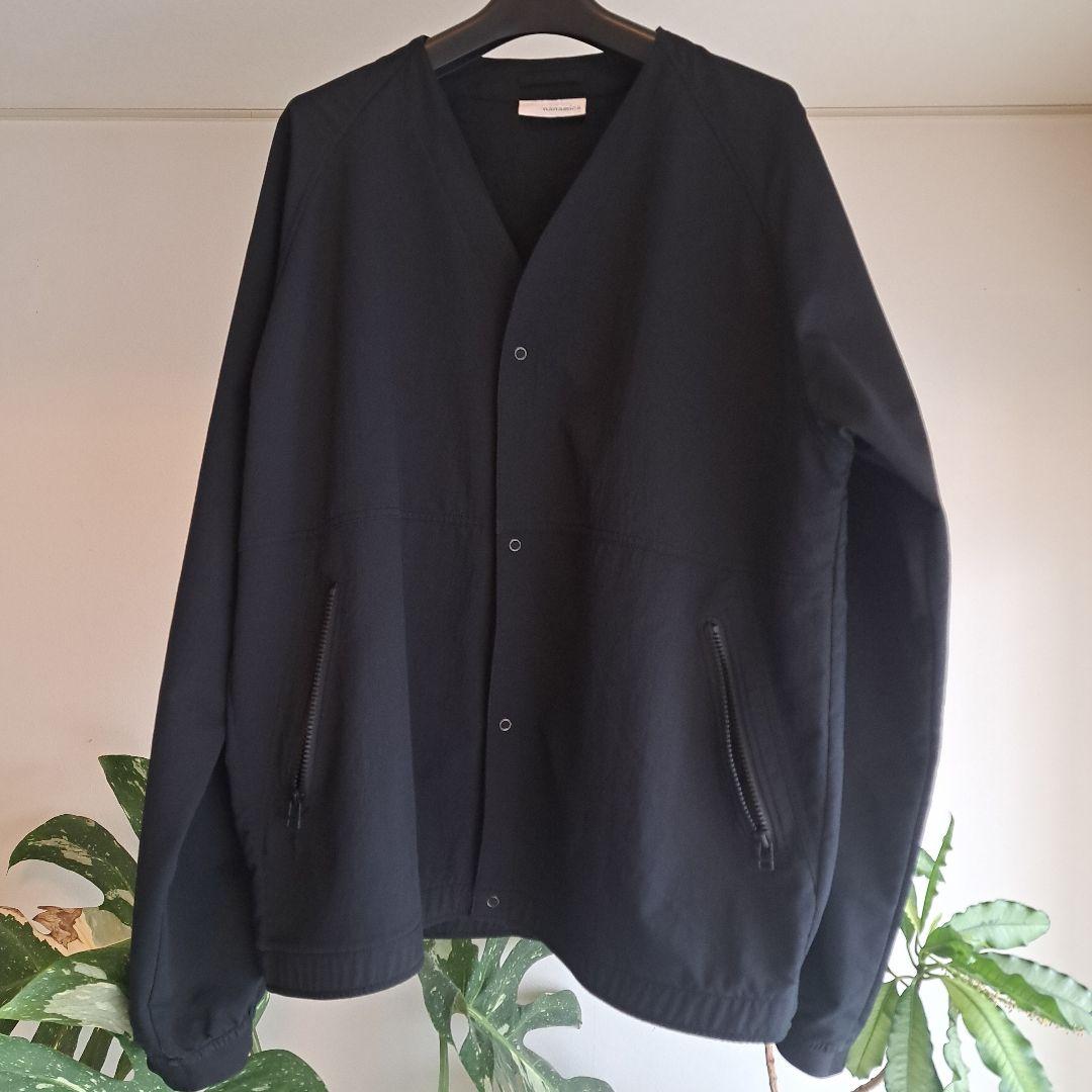 nanamica ナナミカ　ノーカラージャケットL　ブラック　定価26400円