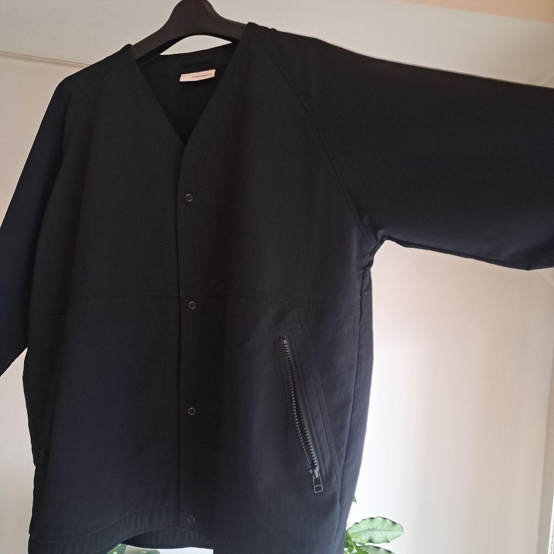 nanamica ナナミカ　ノーカラージャケットL　ブラック　定価26400円