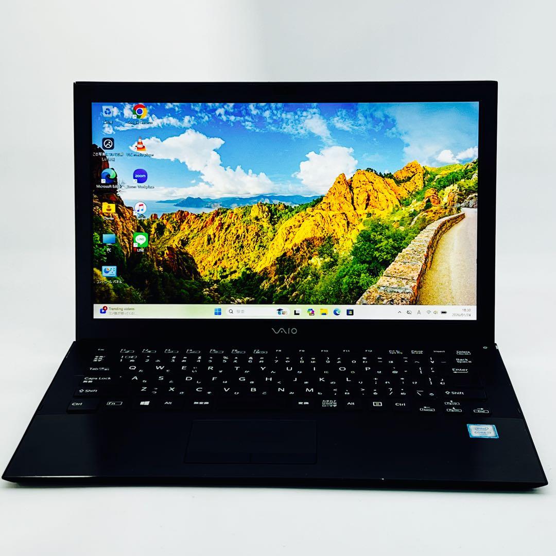VAIO Core i7 8GB ノートパソコン Windows11 オフィス