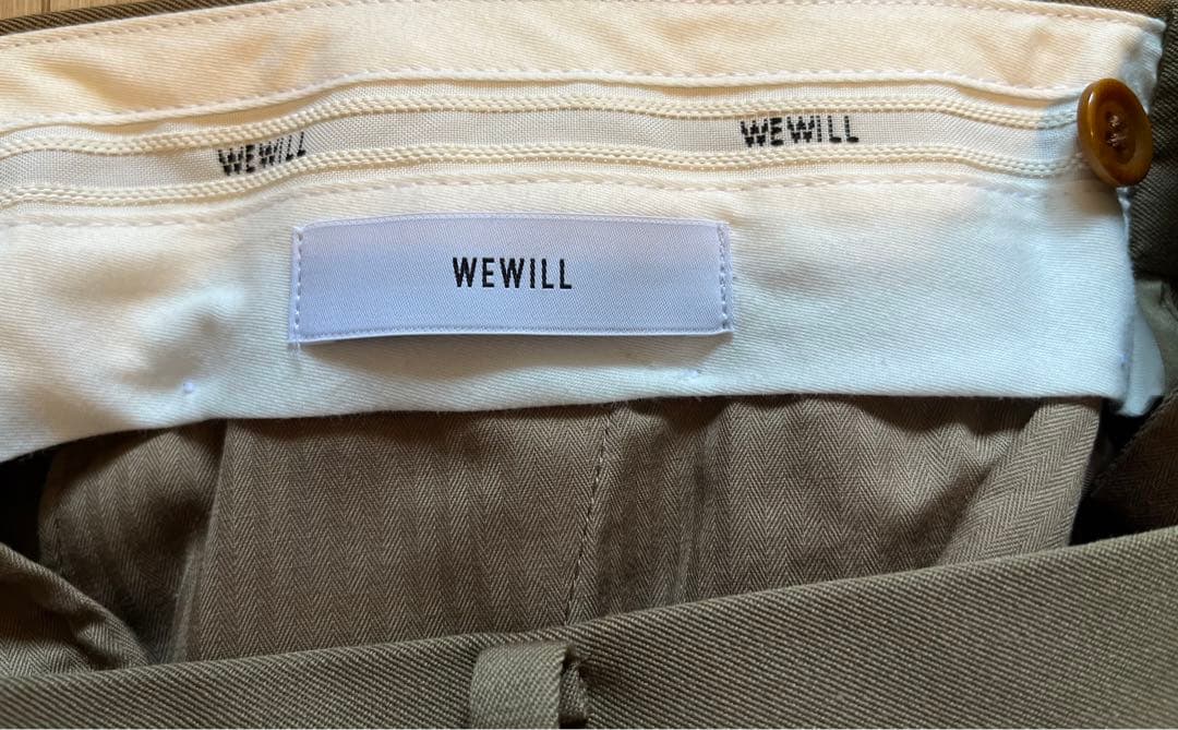 【新品未使用】WEWILL(ウィーウィル) ウール テーパード スラックス