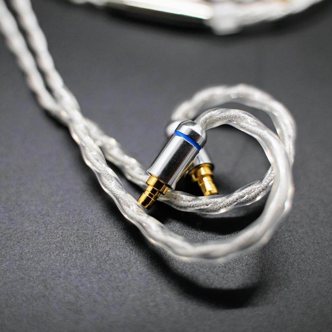 【1点のみ】7N粒子単結晶銅銀メッキ リッツ構造ケーブル IE500 3.5mm