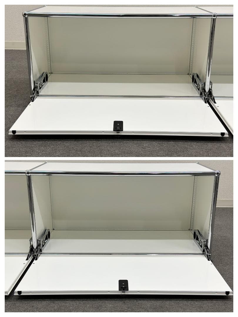 ラスト１点！USMハラー■サイドボード　テレビボード　2列1段　白　幅152cm