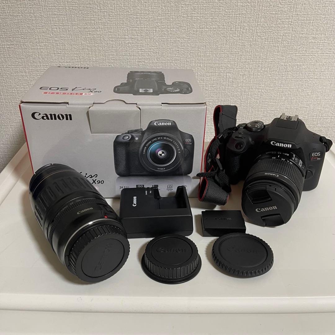 Canon EOS Kiss X90 キャノン 一眼レフ 望遠ズームレンズセット