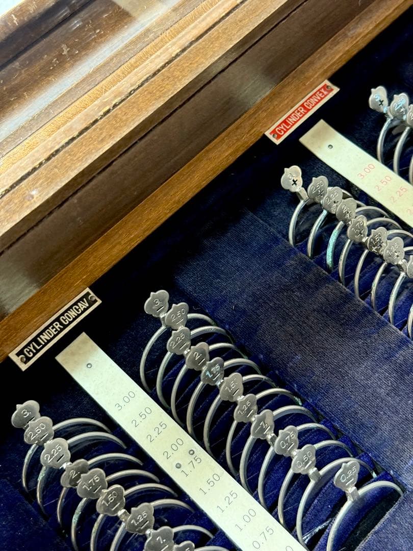 希少 流通無し アンティーク 試験 検眼 トライアルレンズセット