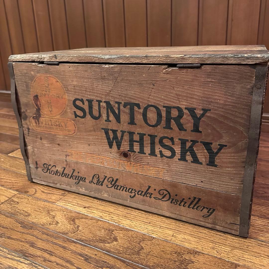 壽屋　サントリーウィスキー　初期　木箱　希少です