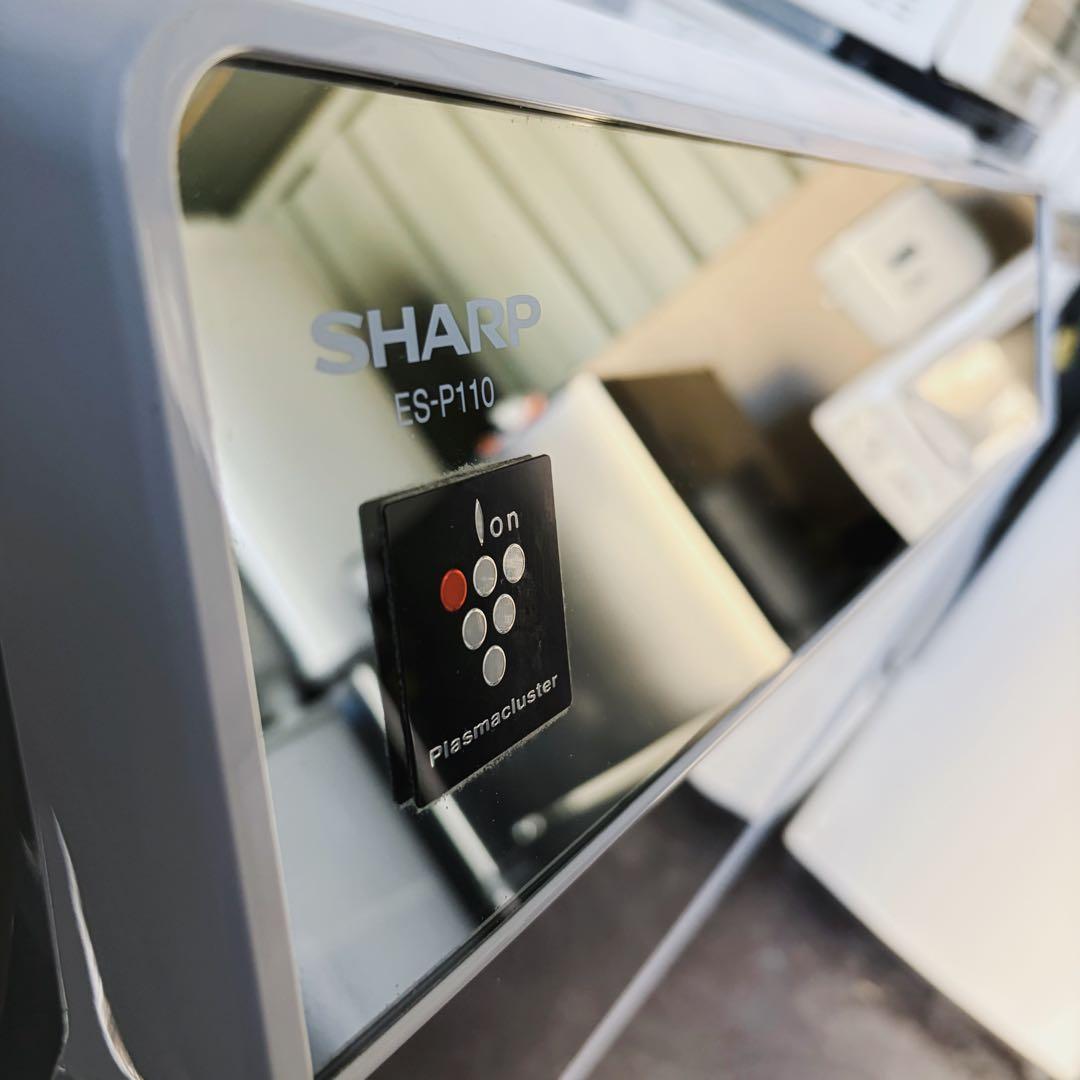 67運搬取付無料！シルバー純正SHARP左開きドラム式乾燥洗濯機！完動品超美品！