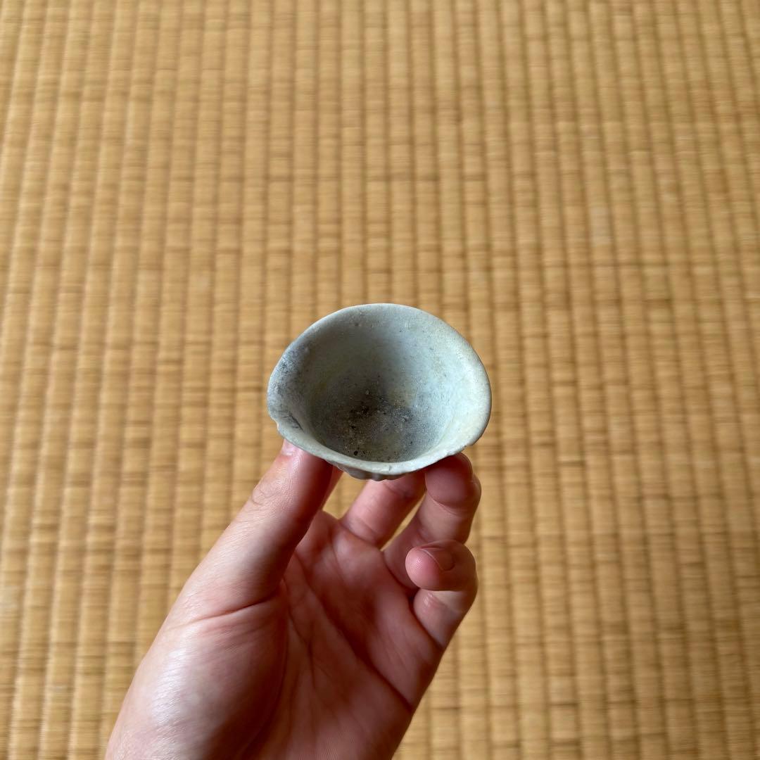 初期伊万里 鎬文 盃 ぐい呑み 江戸時代 陶片 古唐津 古伊万里 古美術