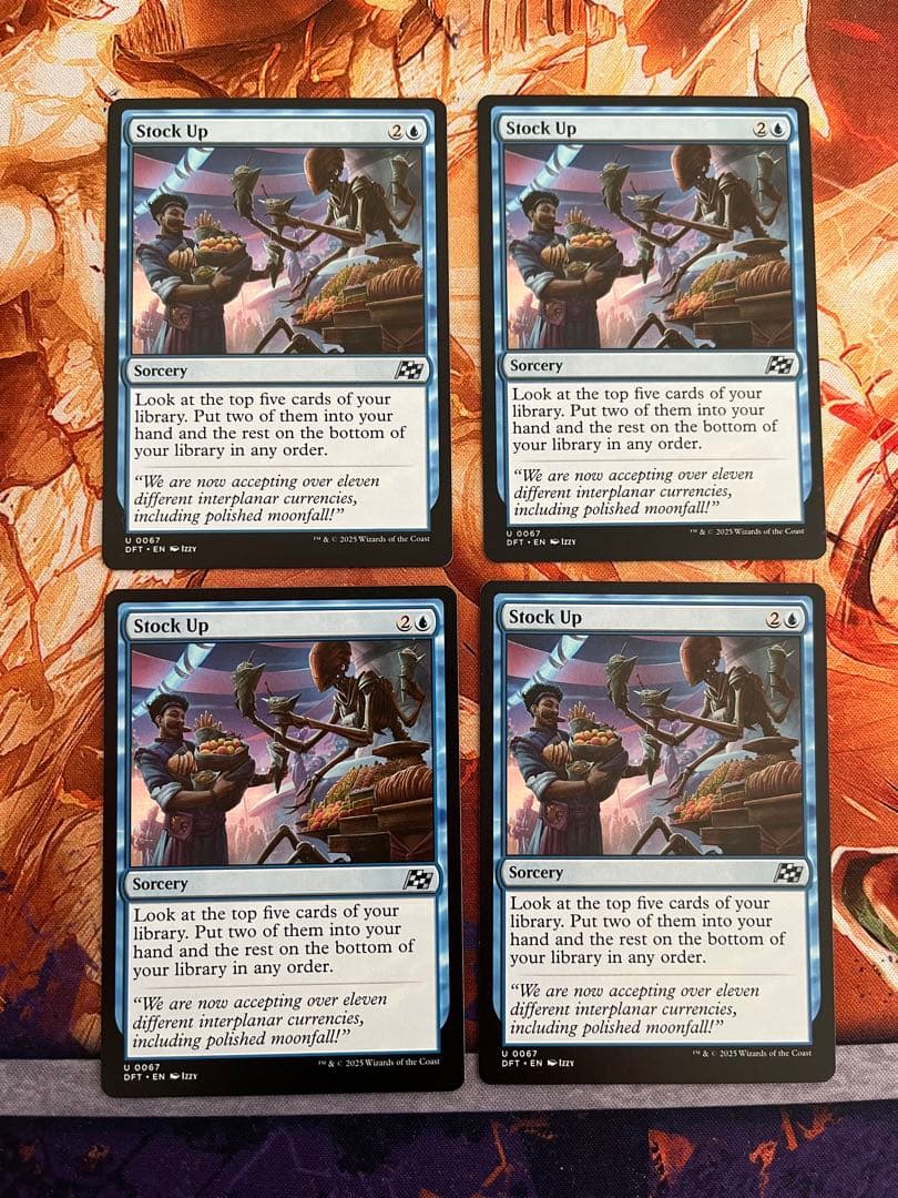 【即出荷】食糧補充/Stock Up 英語版4枚セット