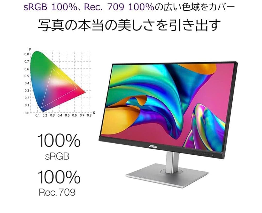 ASUS 4K モニター 27インチPA279CV-J 取りに来てくれる方限定