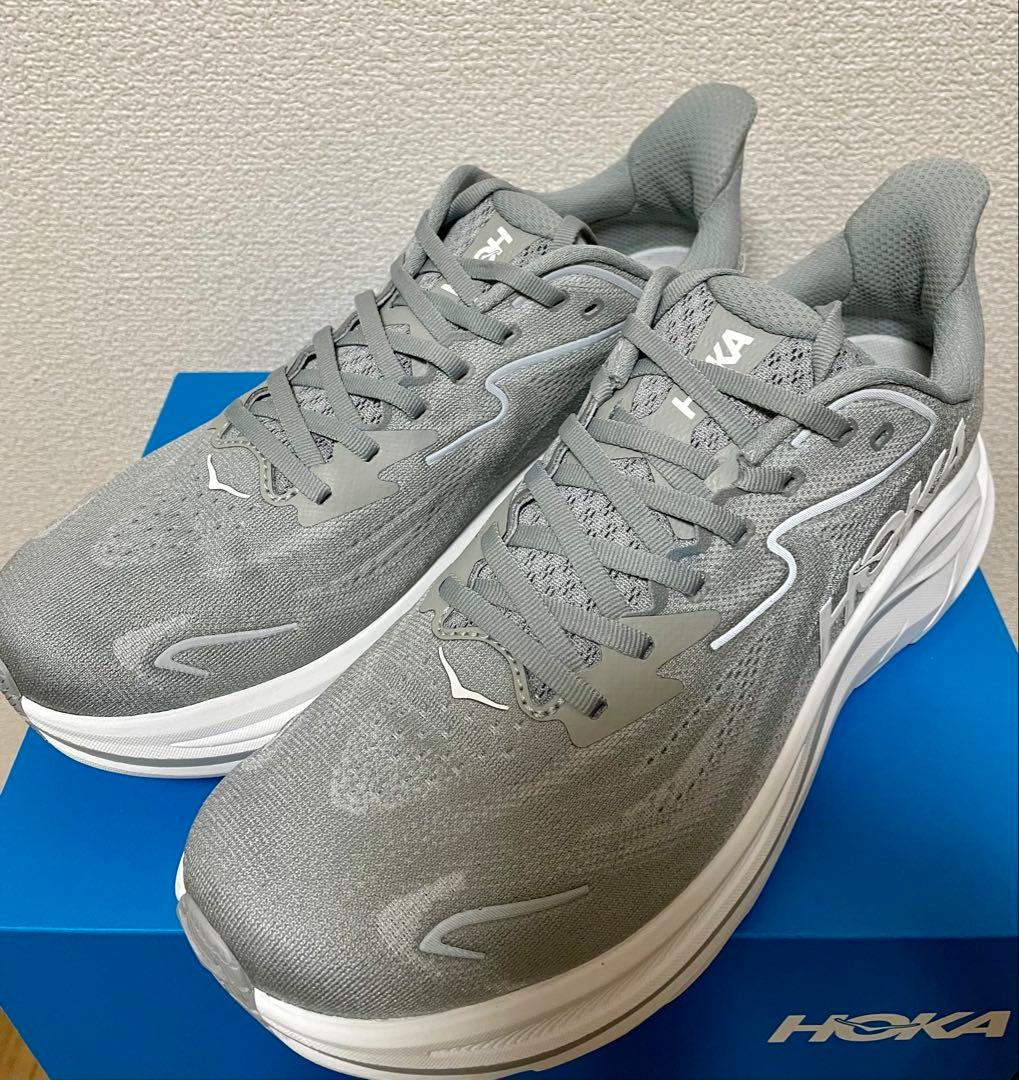 ワ*イ様 HOKA CLIFTON10 クリフトン10グレー28.5CM