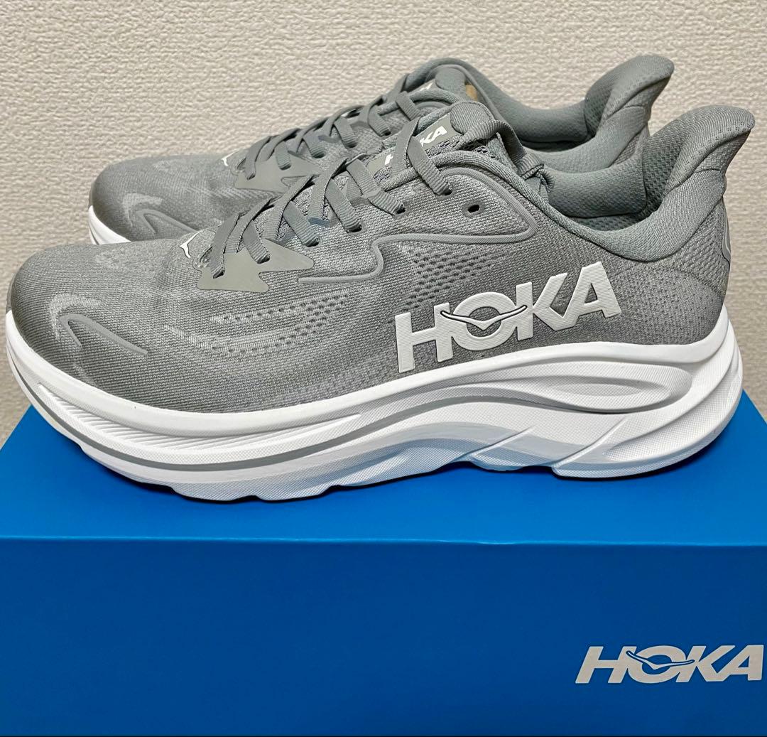 ワ*イ様 HOKA CLIFTON10 クリフトン10グレー28.5CM