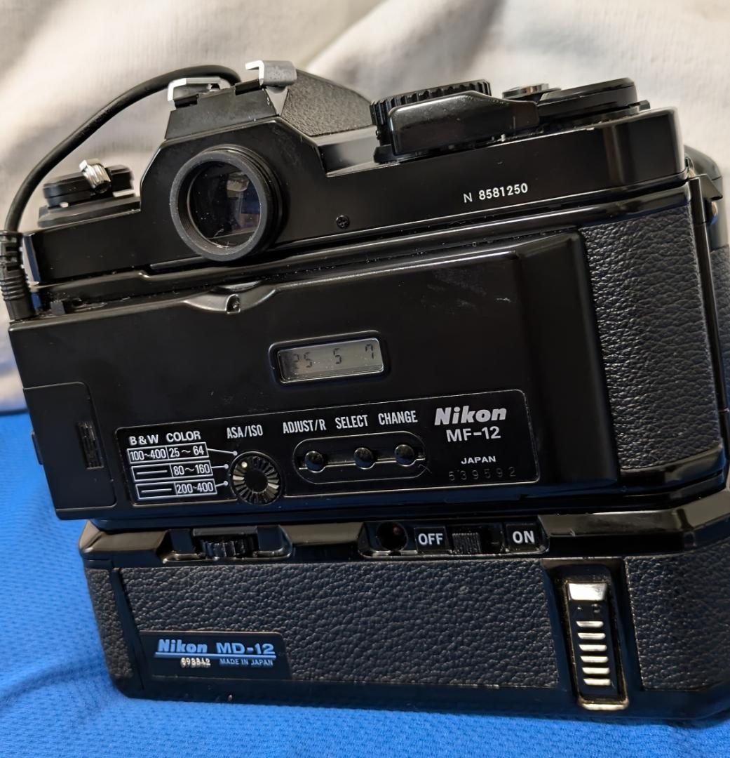 美品 Nikon FM2 黒色 確認済 35-105mm+MD-12+MF-12