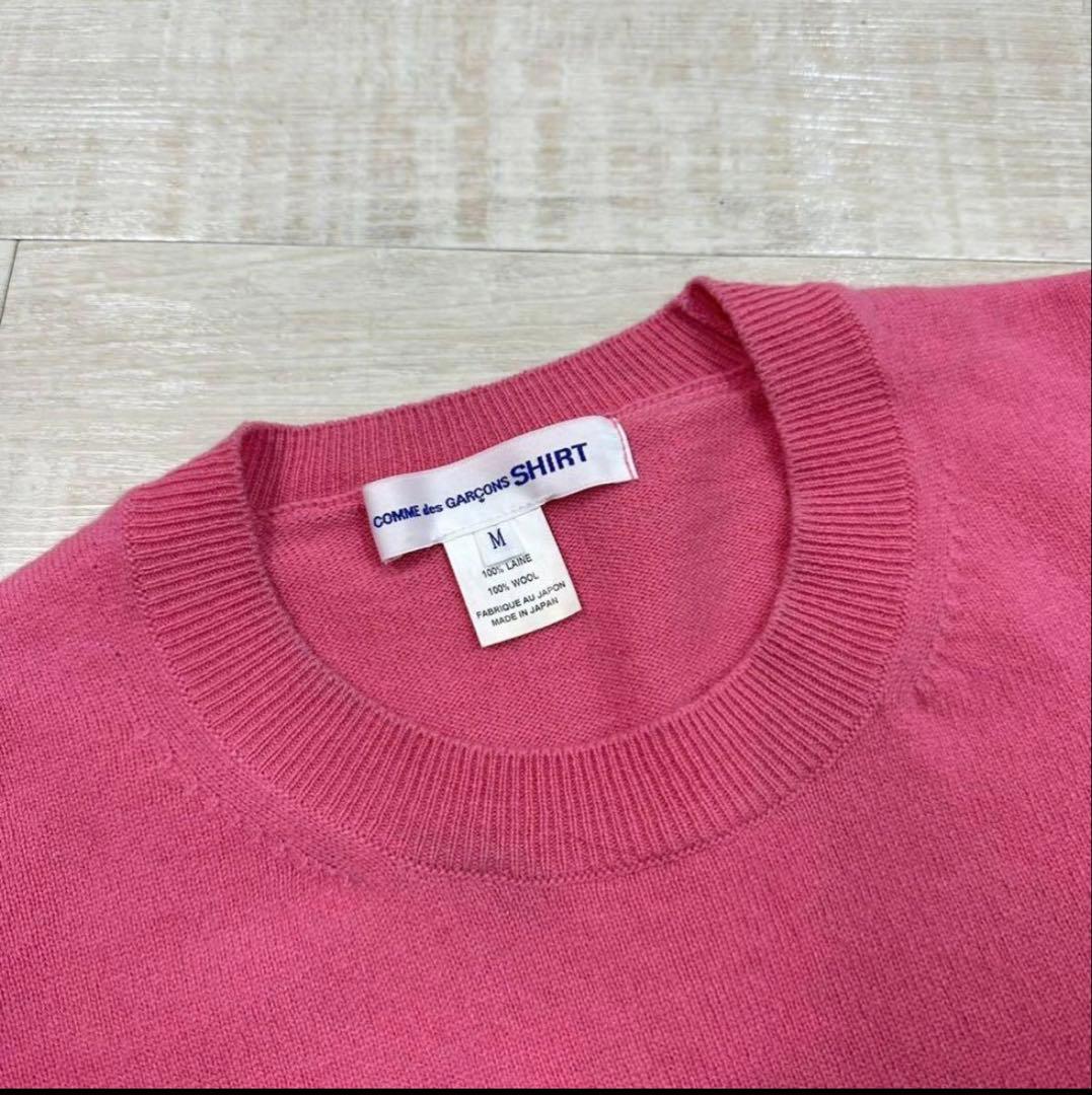 23aw ギャルソン シャツ オーバーサイズ ハイゲージ クルーネック ニット