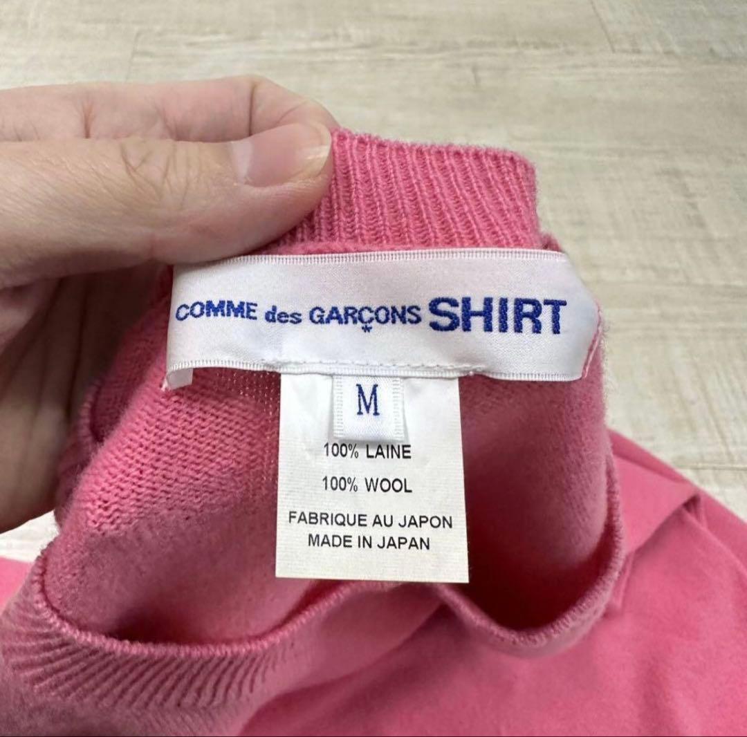 23aw ギャルソン シャツ オーバーサイズ ハイゲージ クルーネック ニット