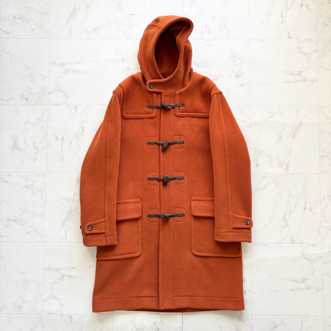 美品 インバーティア ダッフルコート 英国製 ジョシュアエリス オレンジ 42