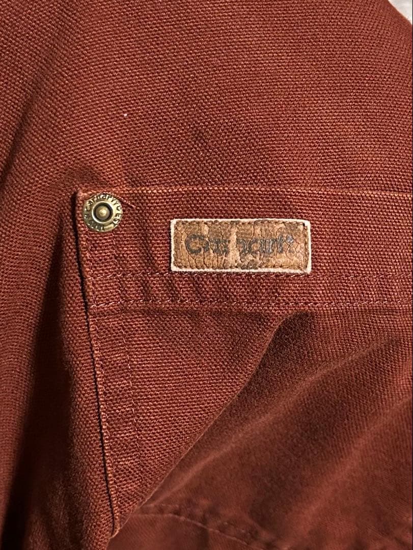 【希少】カーハート ダックシャツ ジャケット バーガンディ　4XL [特大]