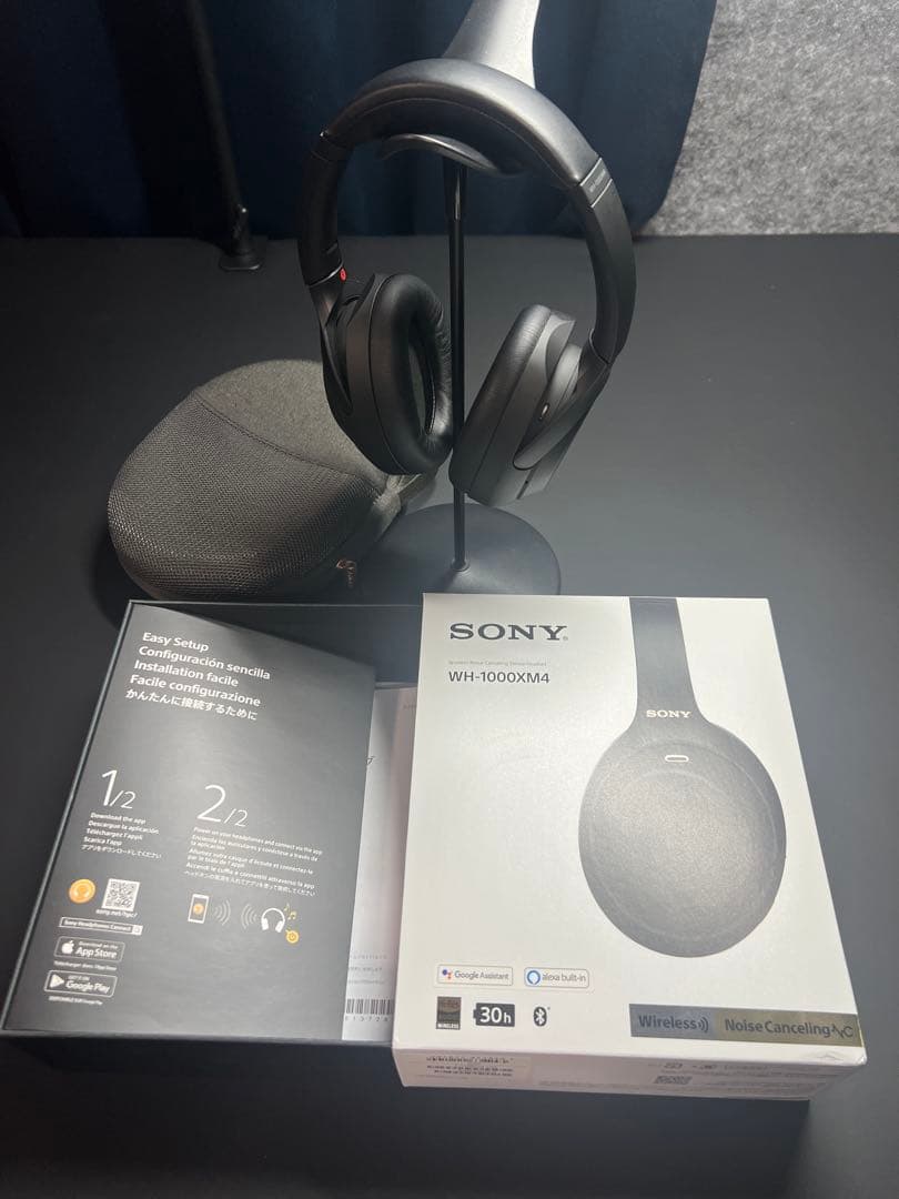 【美品】Sony WH-1000XM4 ブラック ノイズキャンセリング