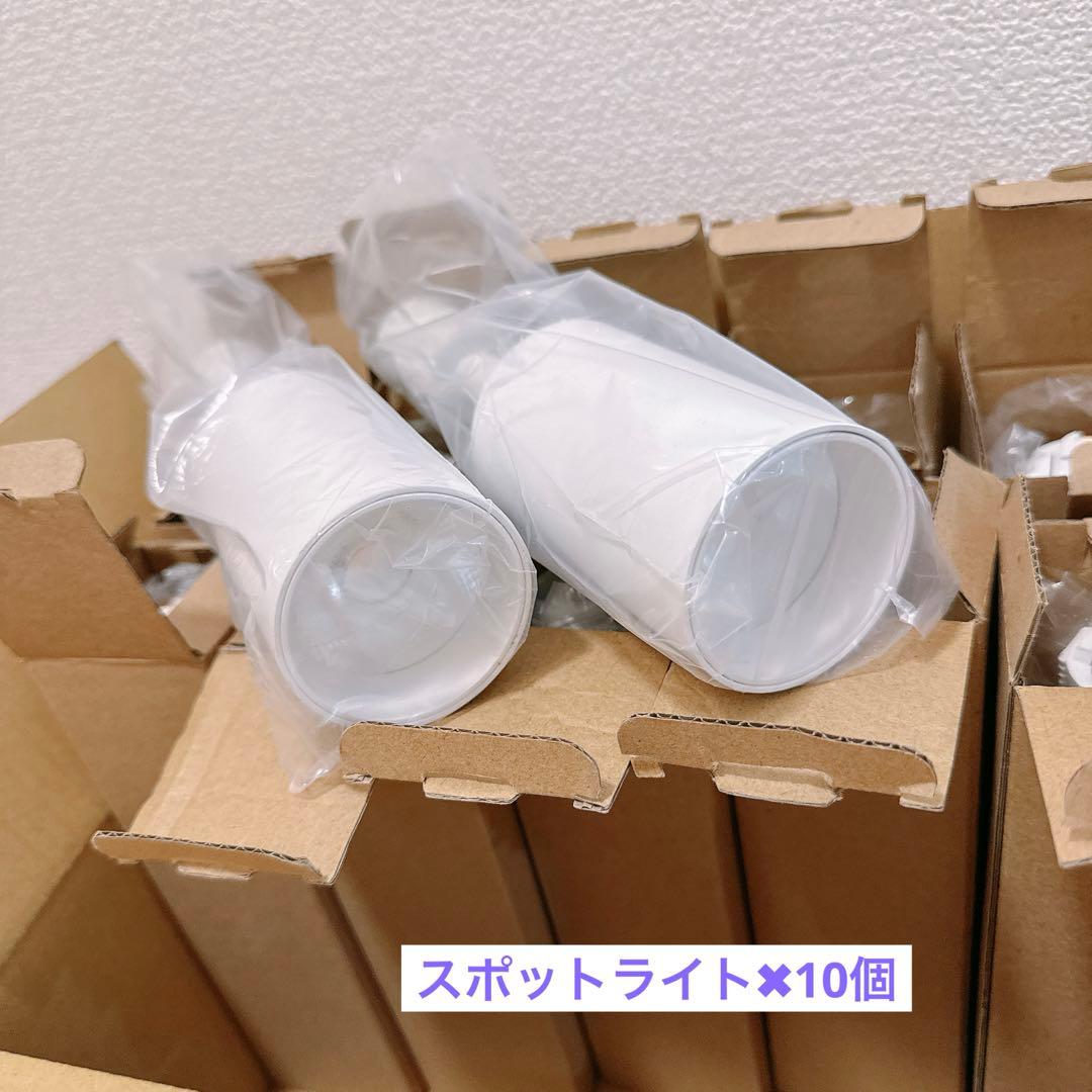 ダクトレール用スポットライト　10個セット　ホワイト