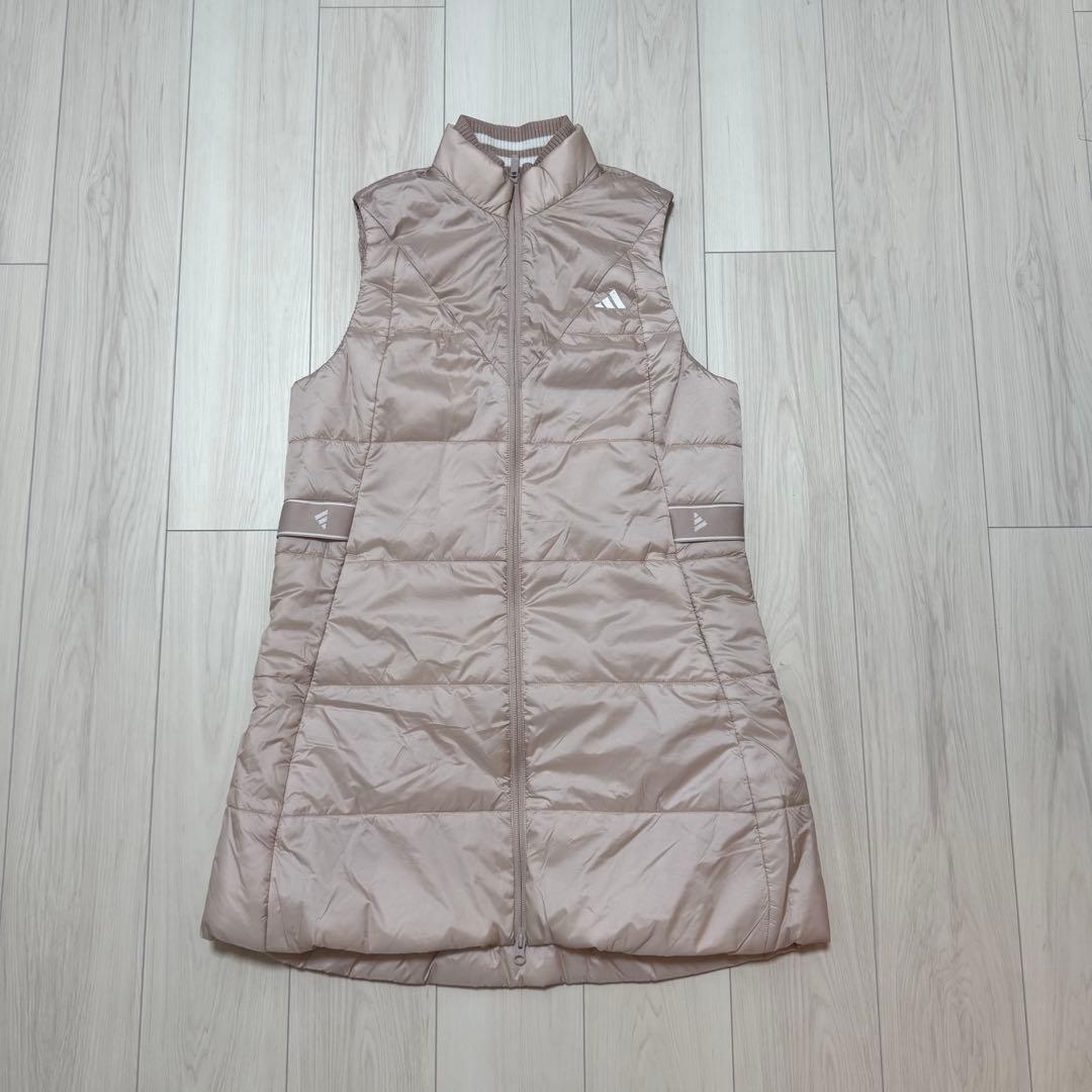 新品 定価19800円 アディダス ゴルフ 中綿 ベスト ワンピース XL 秋冬