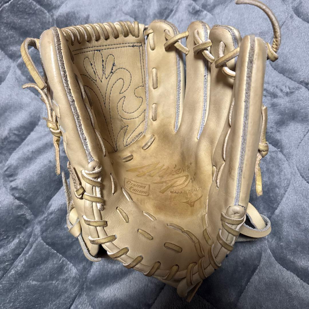 （値下げ交渉可）Mizuno Pro 硬式・軟式兼用グローブ キャメル