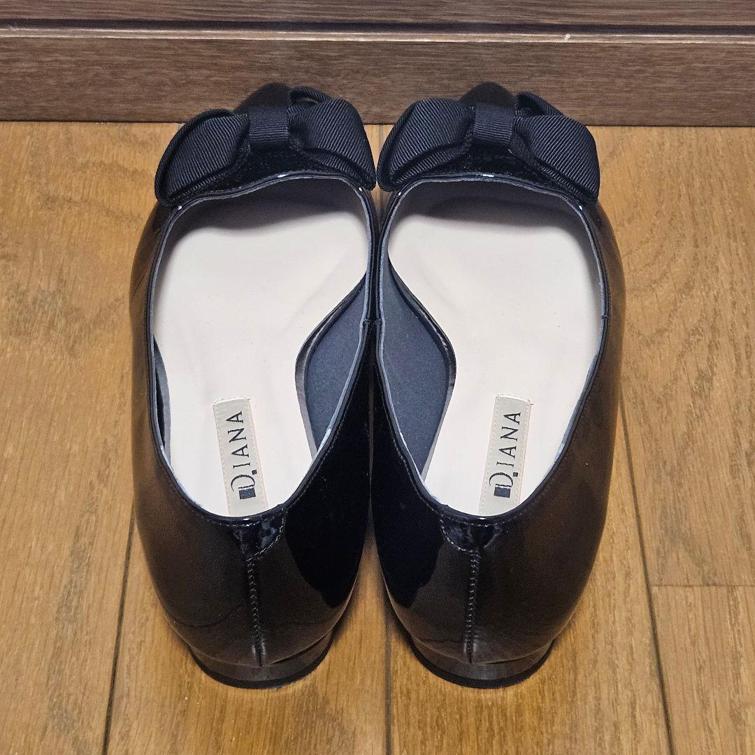 極美品☆ DIANA パンプス オペラシューズ リボン ポインテッドトゥ