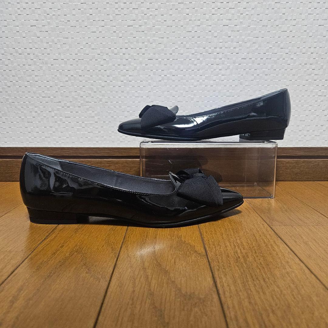 極美品☆ DIANA パンプス オペラシューズ リボン ポインテッドトゥ