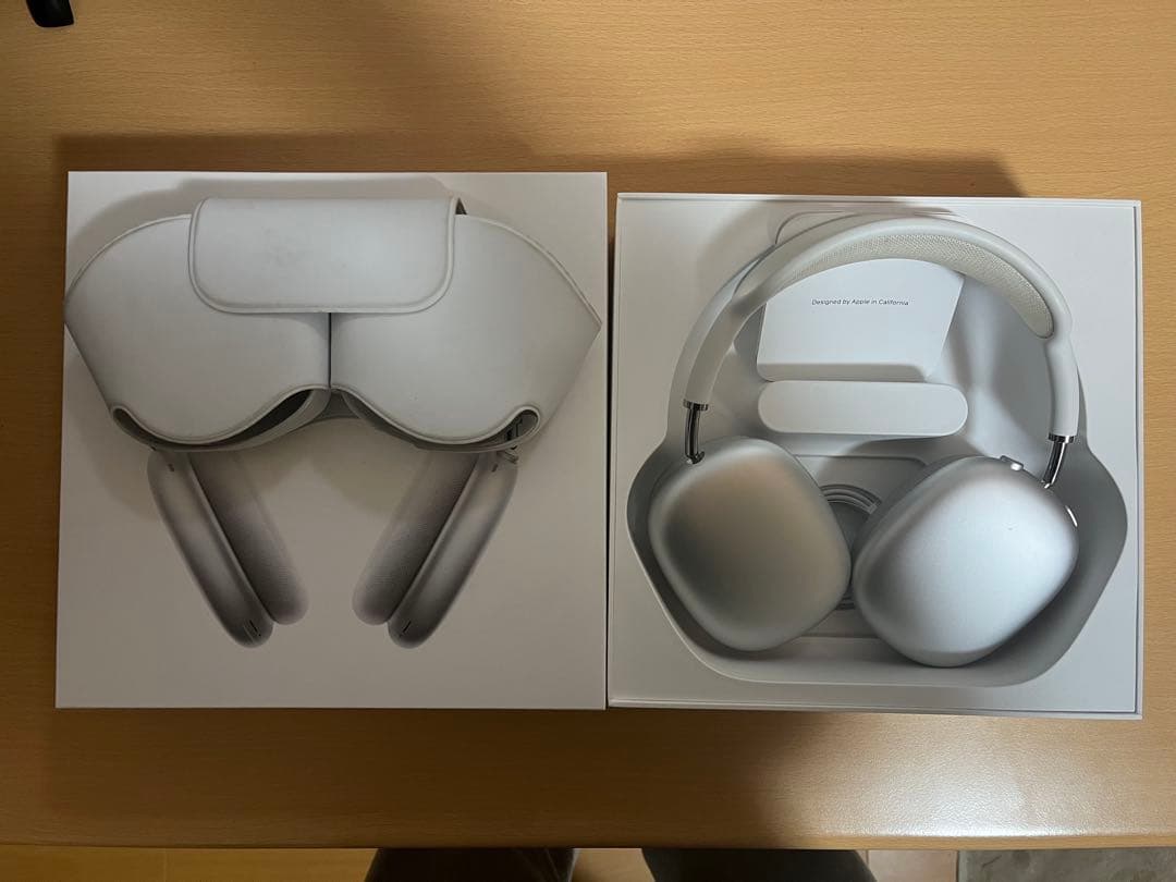 【4/11マデ出品】AirPods Max シルバー 本体　箱あり　カバー付