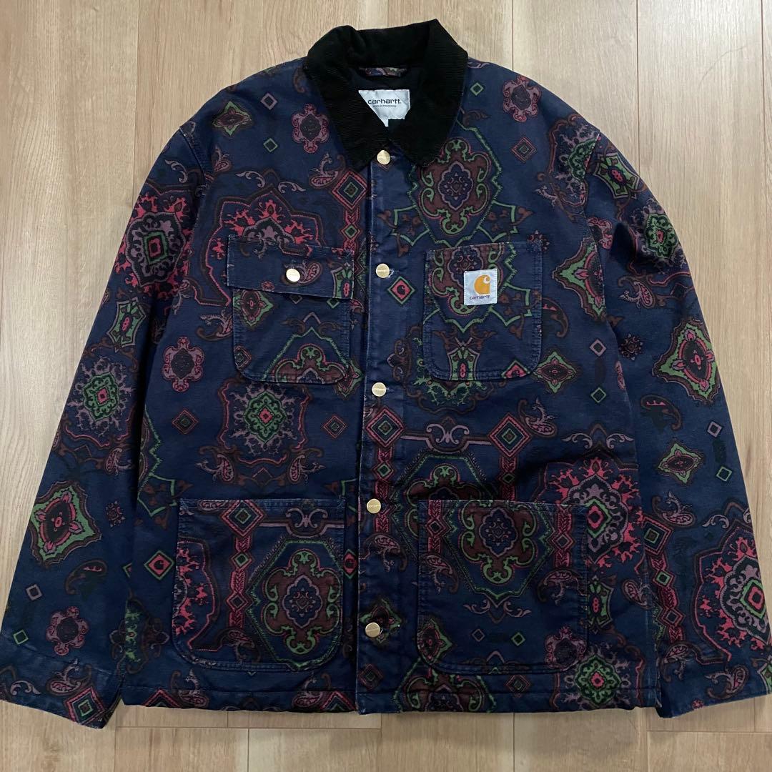 カーハート　ミシガンコート　ペイズリー 総柄　Lサイズ　チョアコート