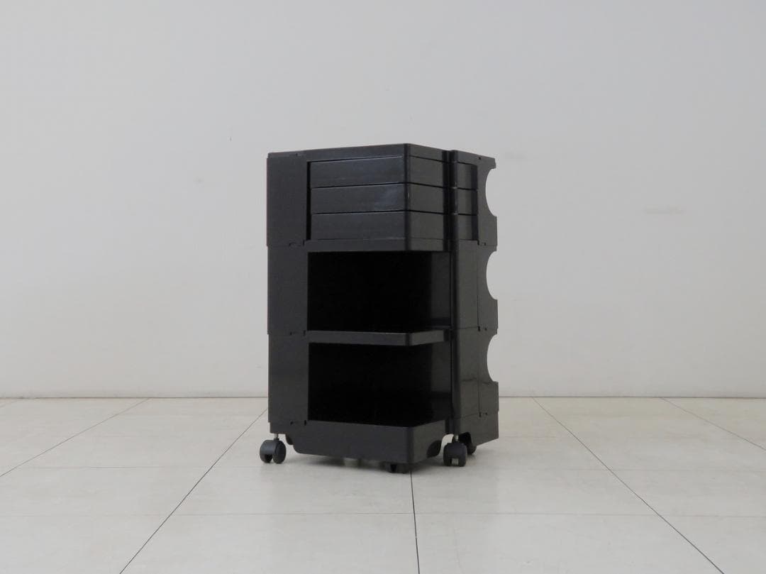 B-LINE ボビーワゴン 3段3トレイ ジョエコロンボ ブラック ヴィンテージ