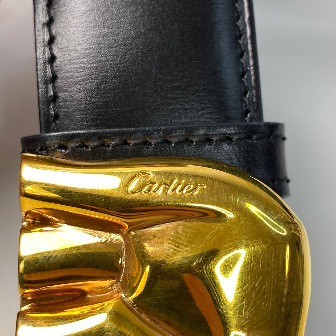 [入手困難] カルティエ Cartier ベルト エレファント 象 ゴールド.