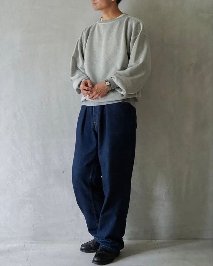 HERILL（ヘリル） Crewneck Sweat GRAY 3 グレー