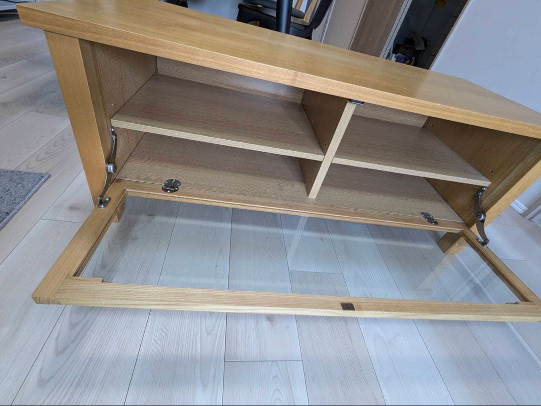 無印良品　テレビ台　タモ材