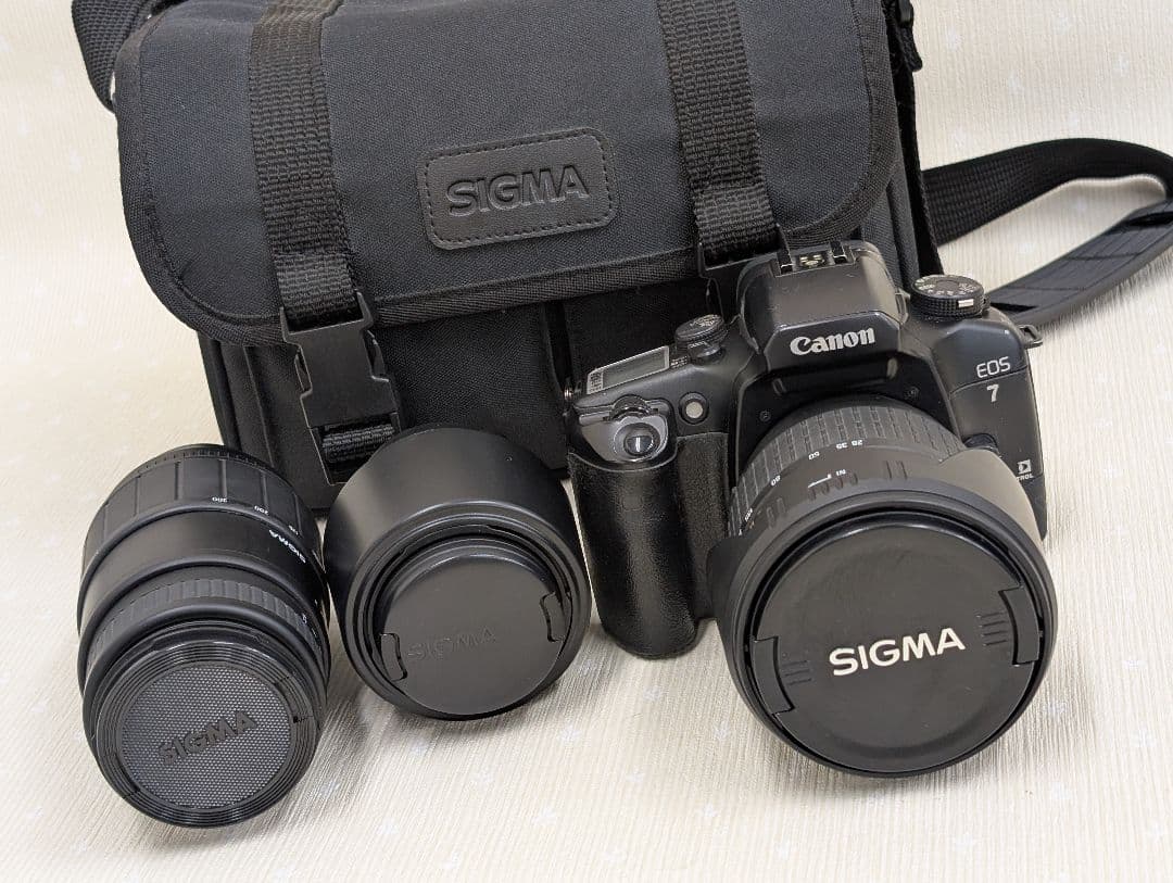 Canon EOS 7 フィルム一眼レフカメラ SIGMAレンズ2本セット