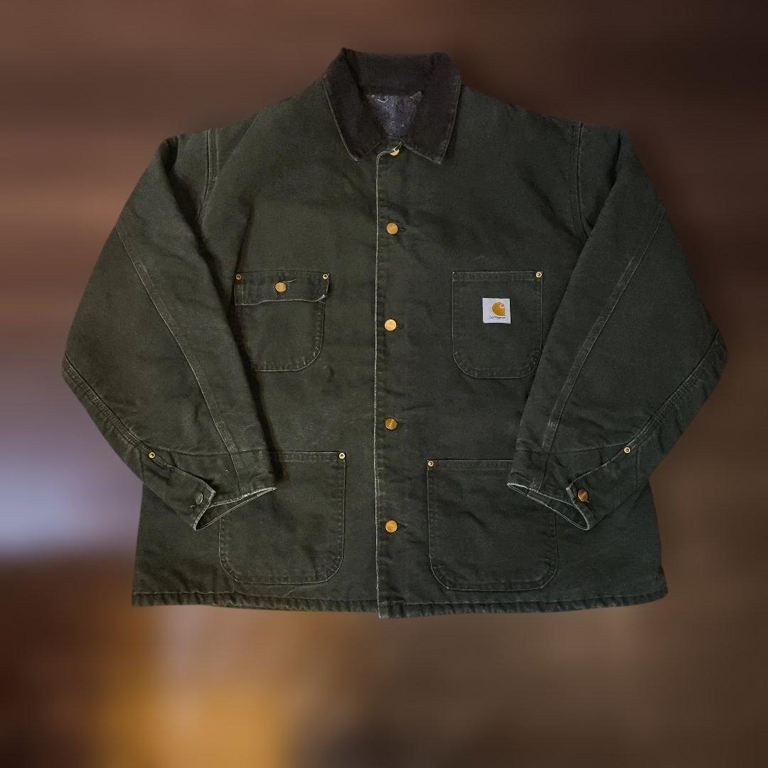Vintage Carhartt ミシガンチョアコート USA製 希少　グリーン