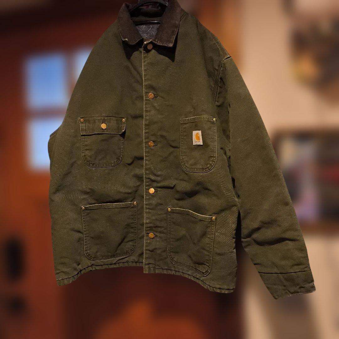 Vintage Carhartt ミシガンチョアコート USA製 希少　グリーン