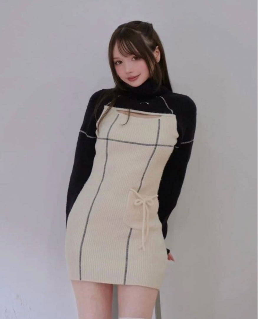アンドマリー ANDMARY ニットワンピース milo mini dress