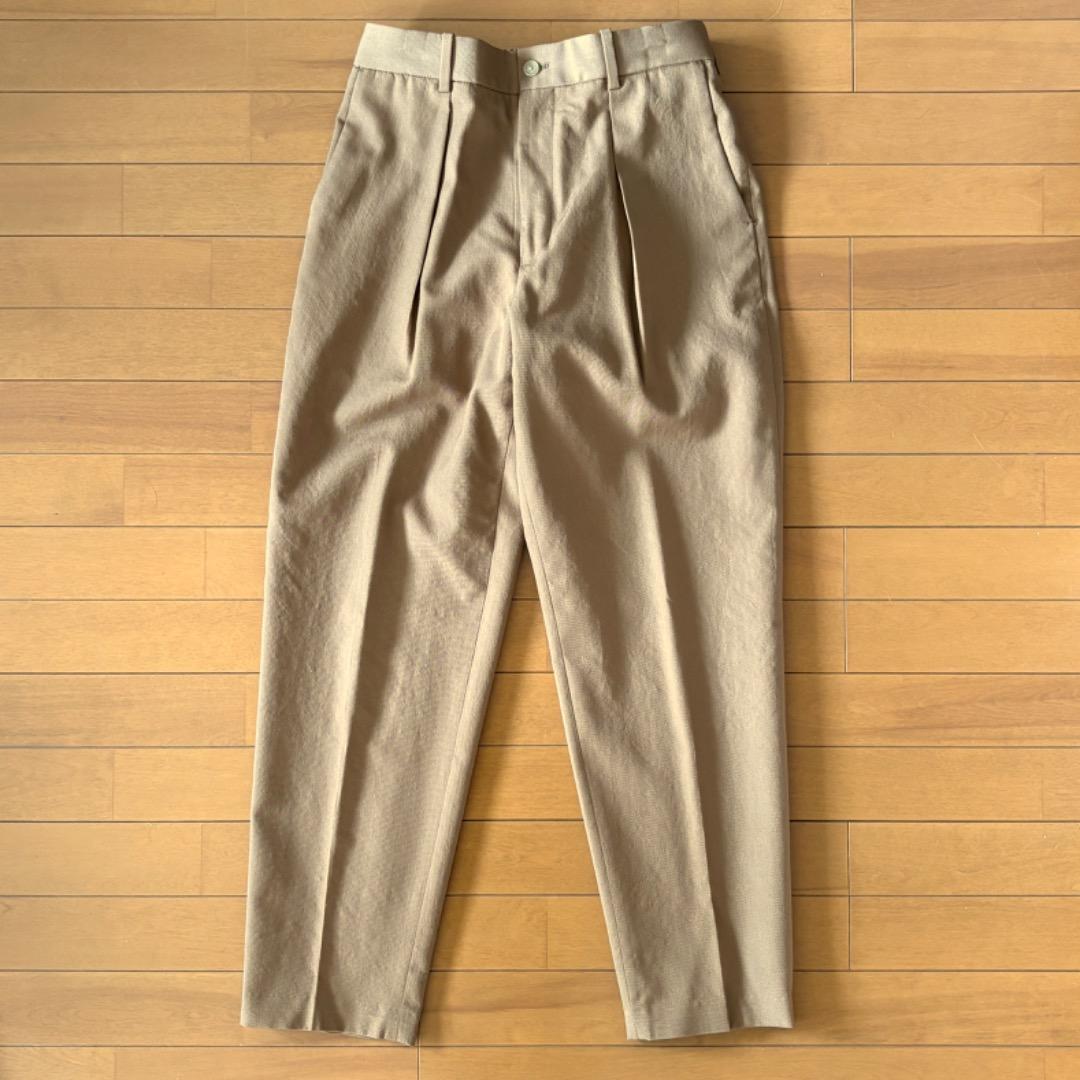 MARKAWARE FRONT PLEATED PEGTOP サイズ２ コヨーテ