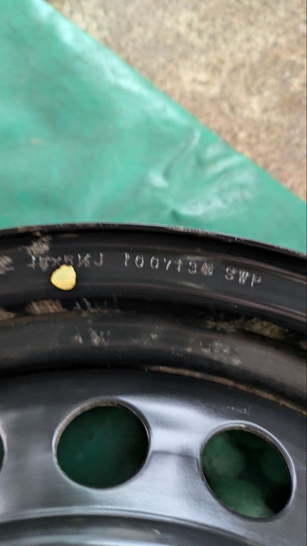 ホンダ 15インチ ホイールセット 4枚　バルブ新品交換済み。