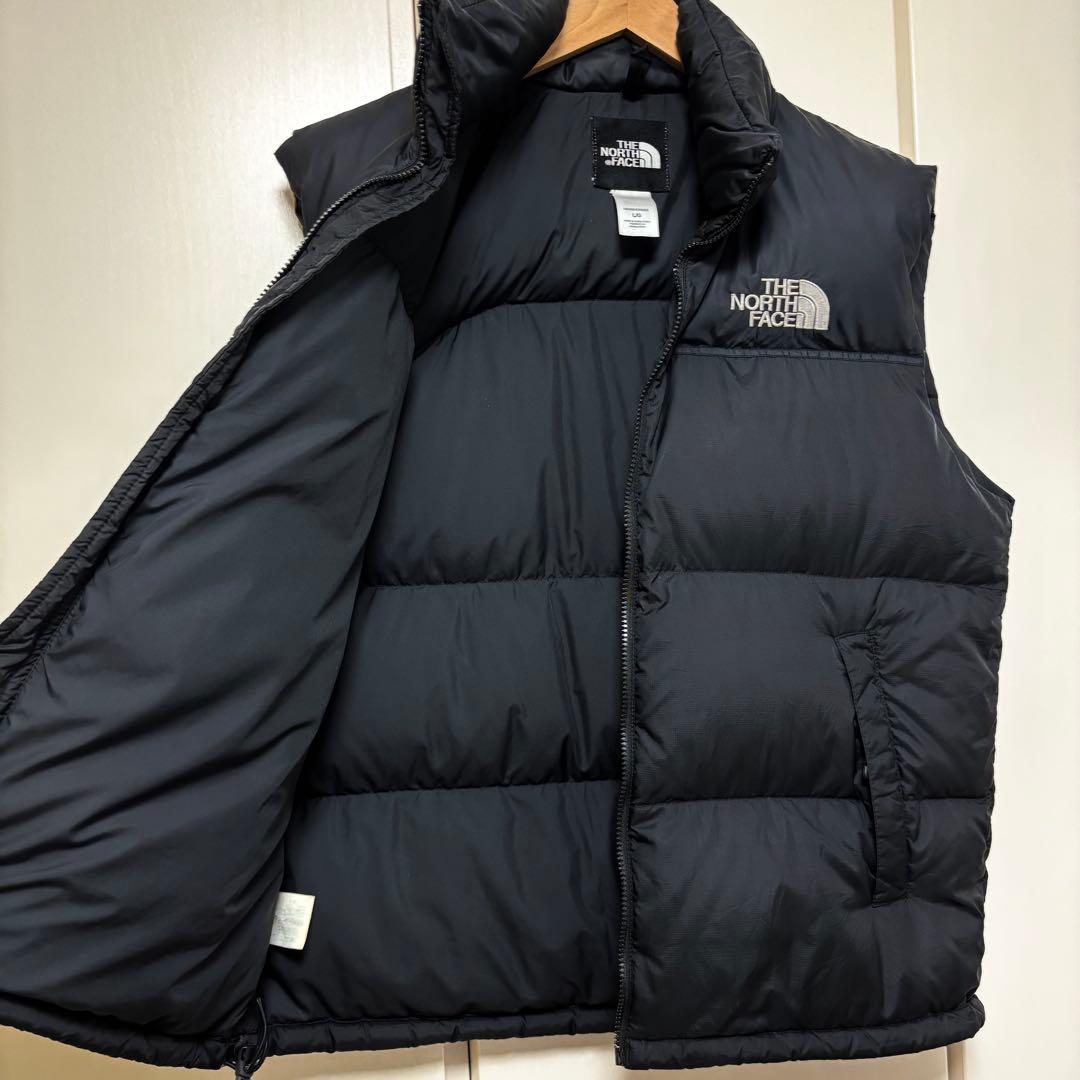 状態良好☘️ノースフェイス ヌプシ　ダウン　ベスト　センターロゴ