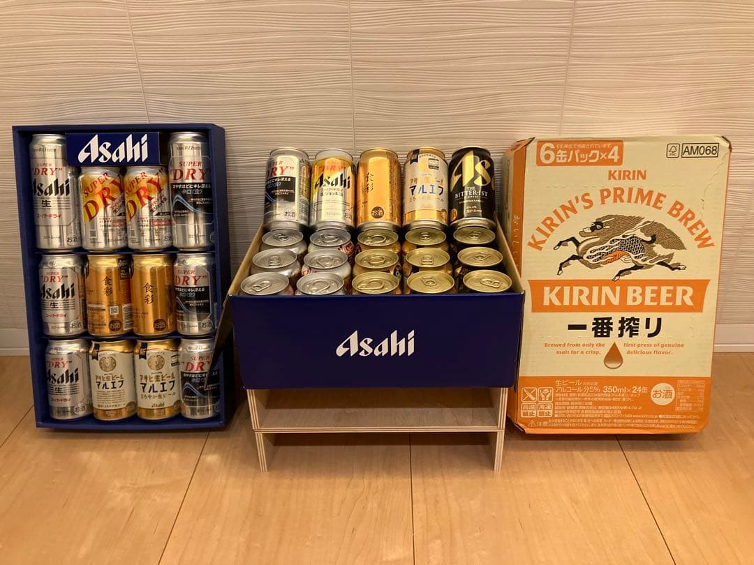 【いっちゃん】アサヒビール・キリンビール56本セット