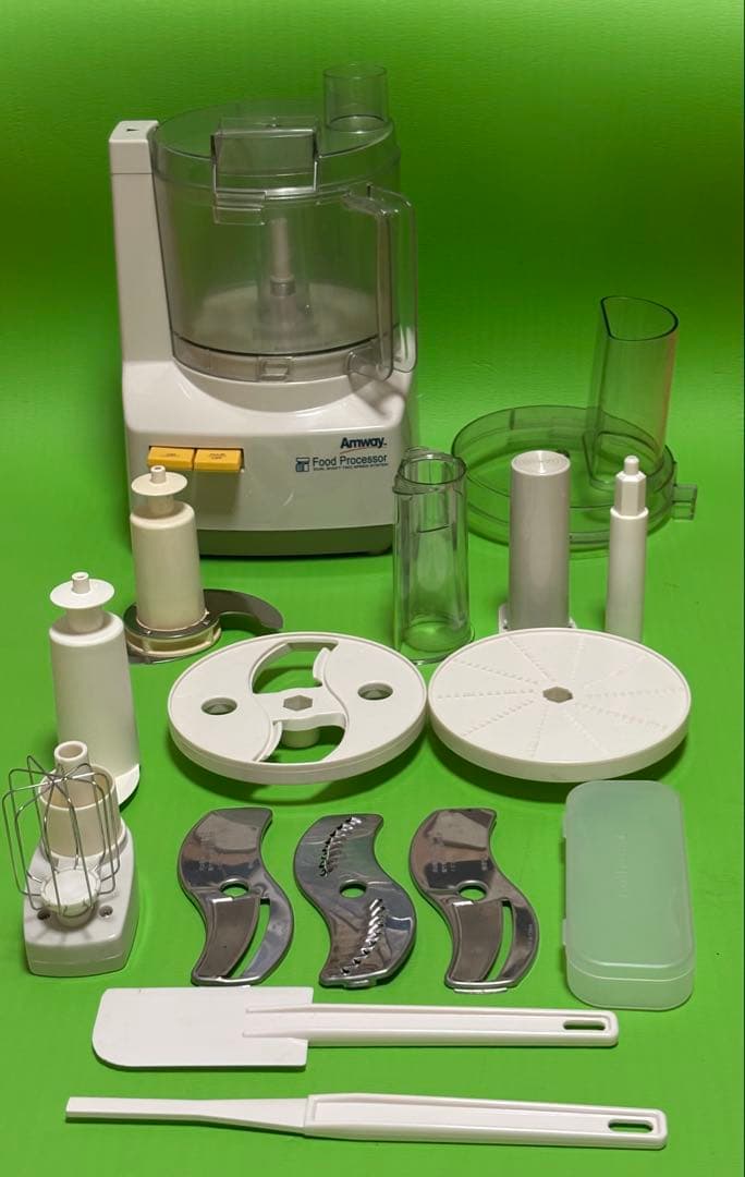 Amway フードプロセッサー　E-3288-J、スライサーセット、収納ケース付