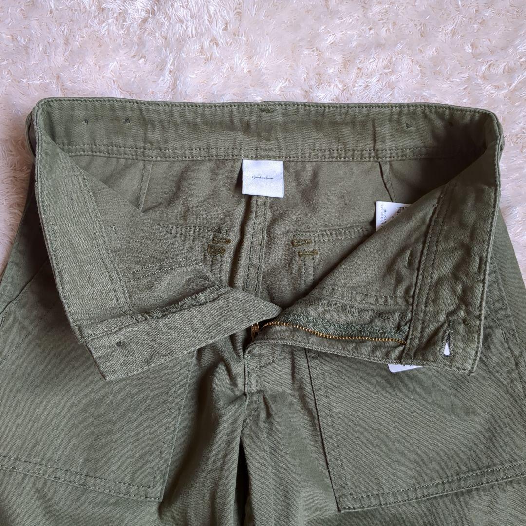 【タグ付き】25SS　ルーズベイカーパンツ　カーキ　サイズ34