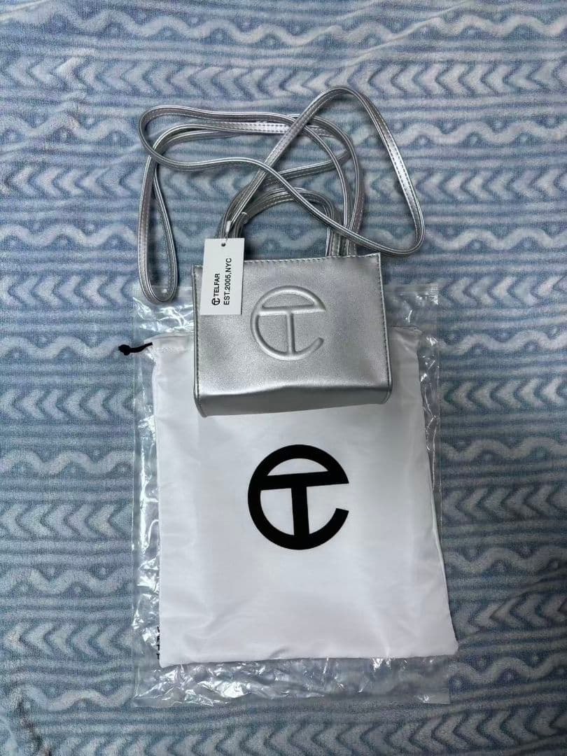 TELFAR ミニショッパー シルバー メタリック ショルダーバッグ 未使用