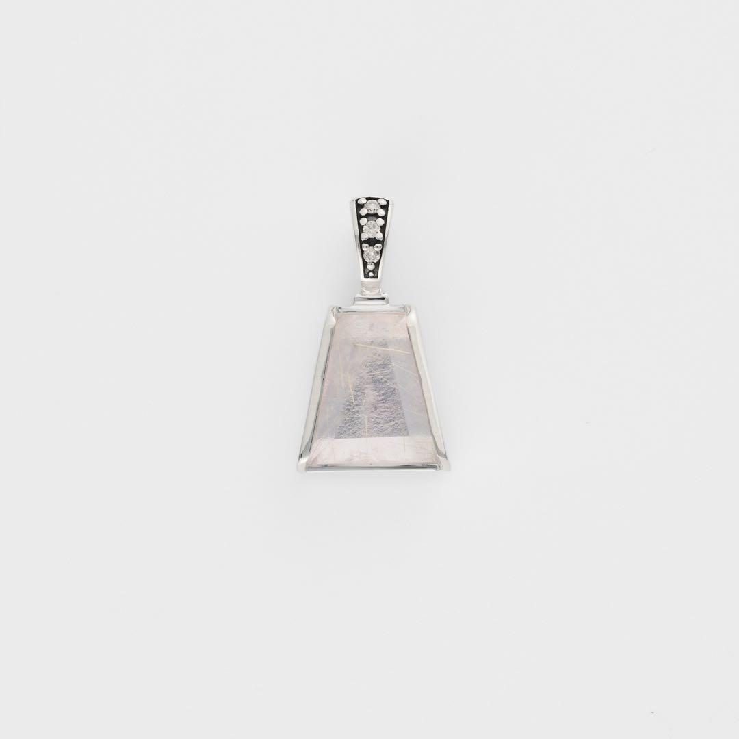 未使用 美品 agete シルバークォーツ／アメジストチャーム 完売