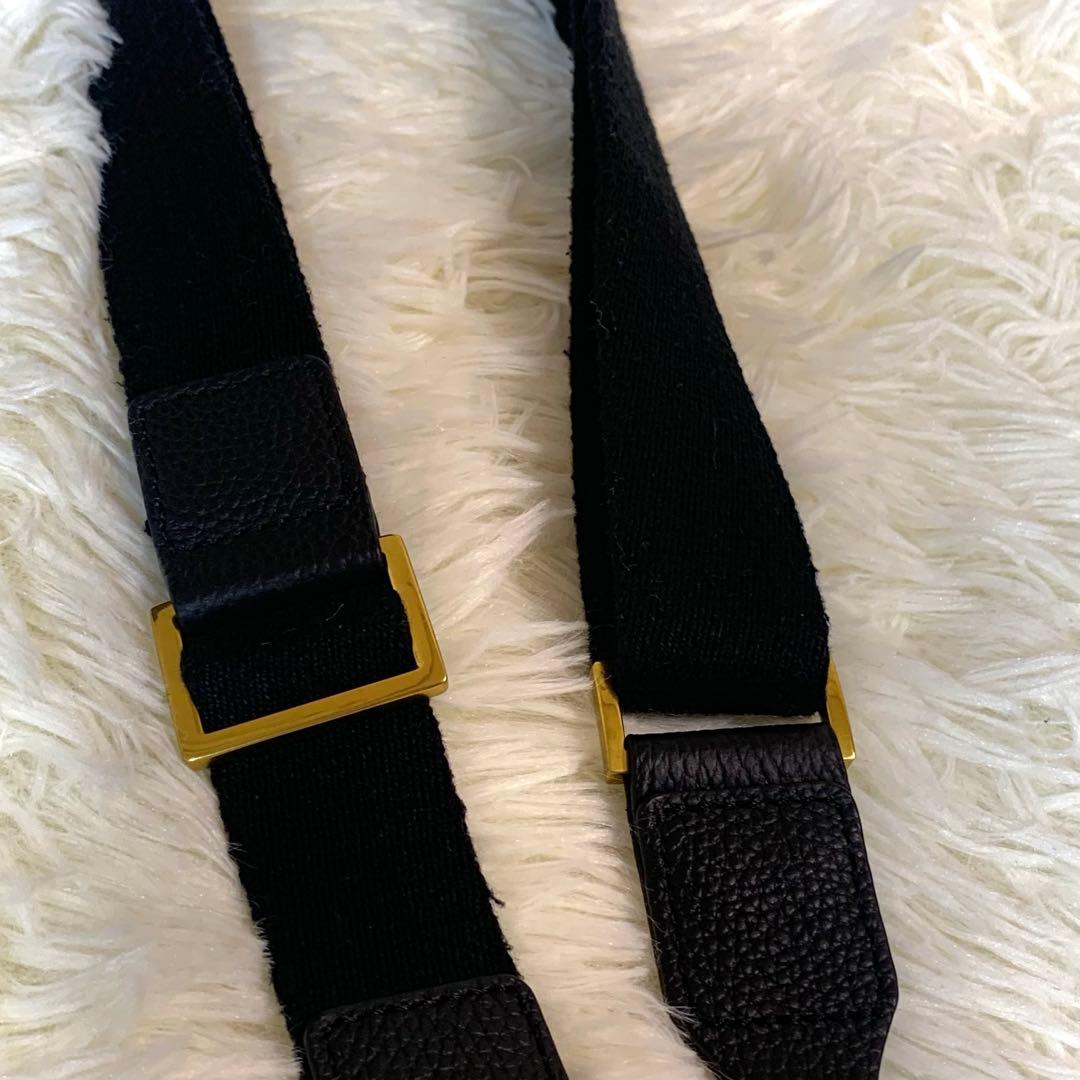 ROPE ロペ　リアルレザーナローベルトトートバッグ ブラック