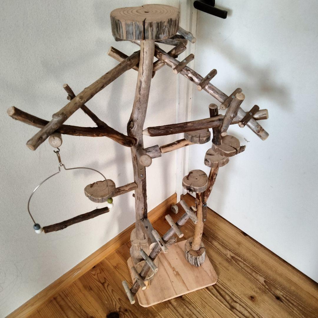 バードアスレチックジム㊼ 天然木 自然木 流木 止まり木 インコ